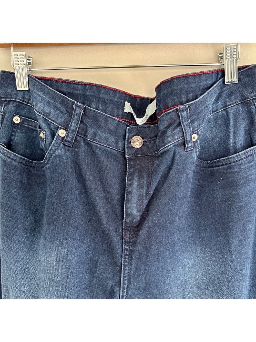 Womens Woolrich Jeans Dark Blue slim Skinny Jeans Size 12 - Picture 2 of 9